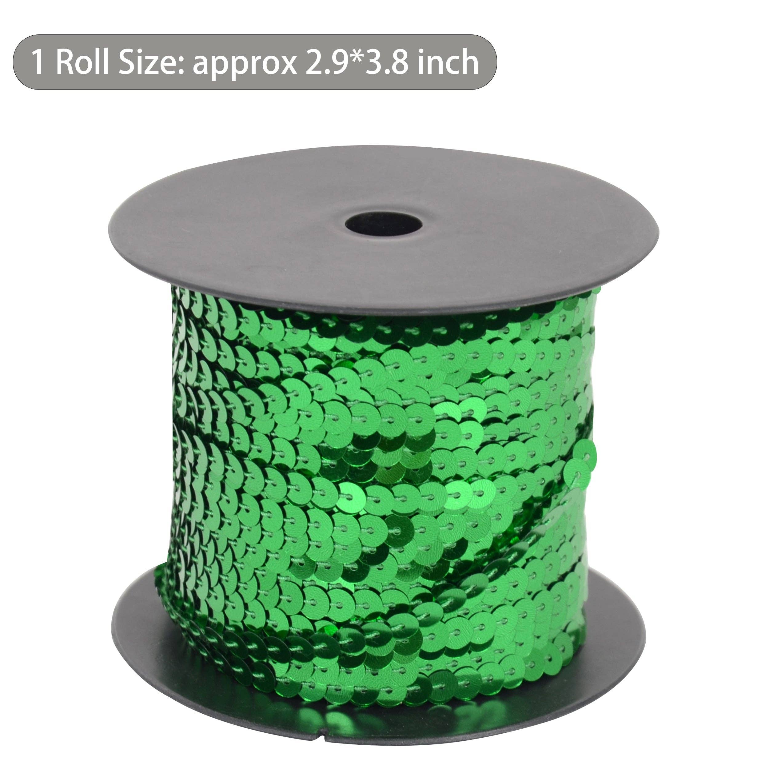 AK Brand - Venta al por mayor Material para manualidades - Tira de Lentejuelas Planas 6mm Lentejuela Metálica Adorno de Lentejuelas5