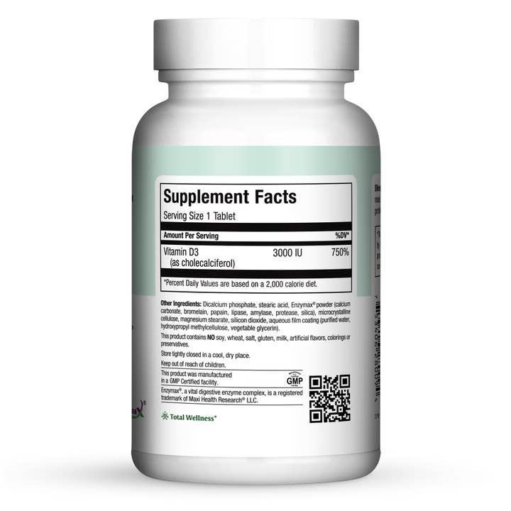 Maxi Health - Wholesale Oral Supplement/Vitamin - Vitamin D3 3000 IU