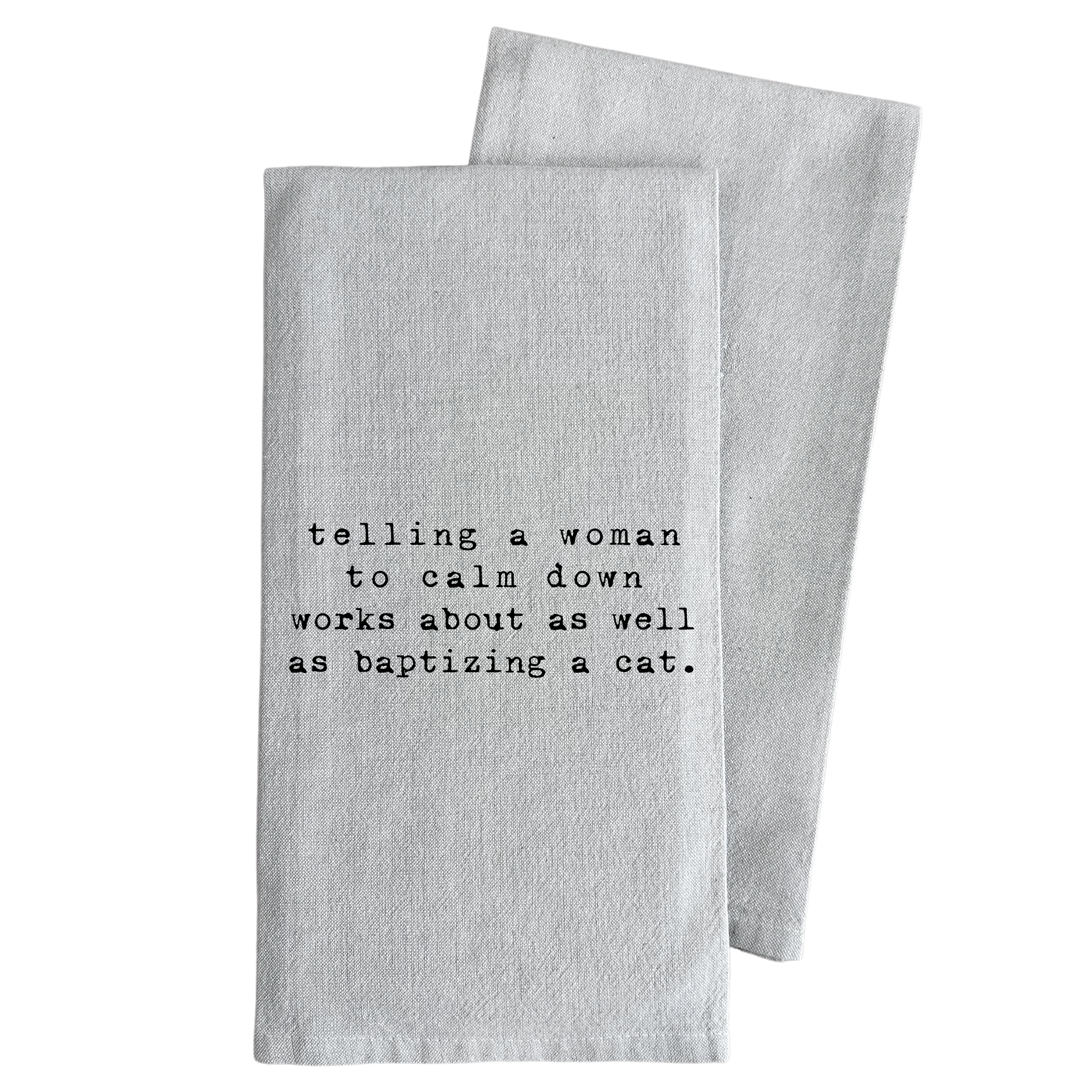 Porter Lane Home – Toalha de chá por atacado – Pano de Cozinha "Calm Down"1