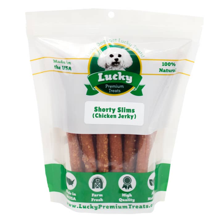 Lucky Premium Treats - Wholesale Pet Treats - Dog - Shorty Slims - Chicken