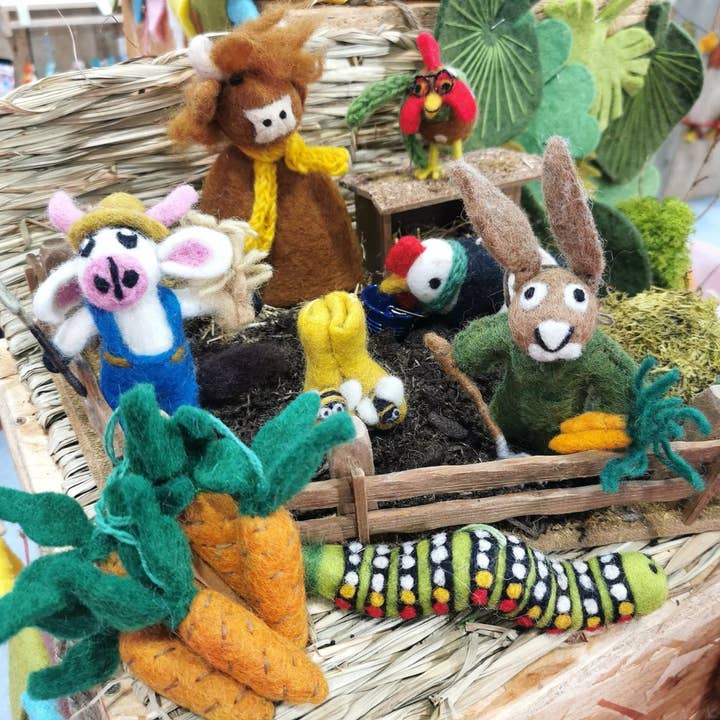 Felt So Good - Wholesale Ornament - Handmade Felt Bumblebee Wellington Boots Hanging Decoration1