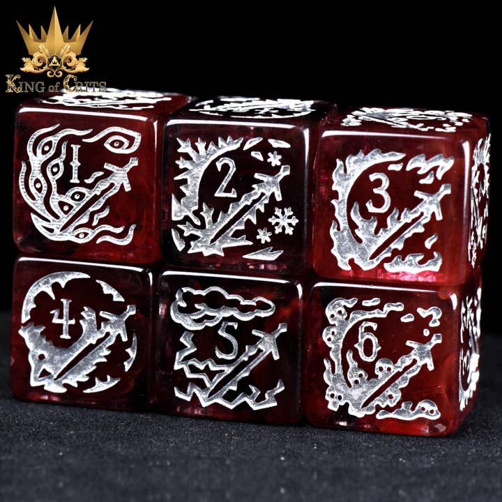 DNDDICE.COM – wholesale Dice – Blood Hunter - 12 Dice Set8