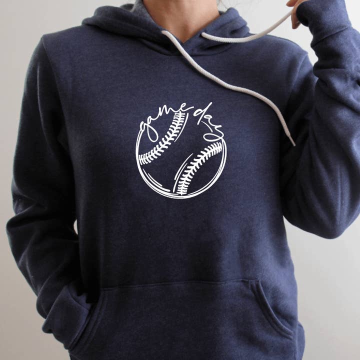 Baseball Game Day Hoodie #130 for wholesale by Tron Tron Graphic Wear