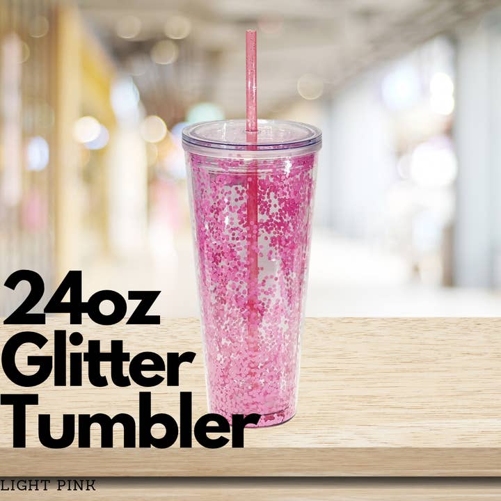 OMG Cups! - Wholesale Insulated Mug/Tumbler - Glitter Tumbler Double Wall - 24oz