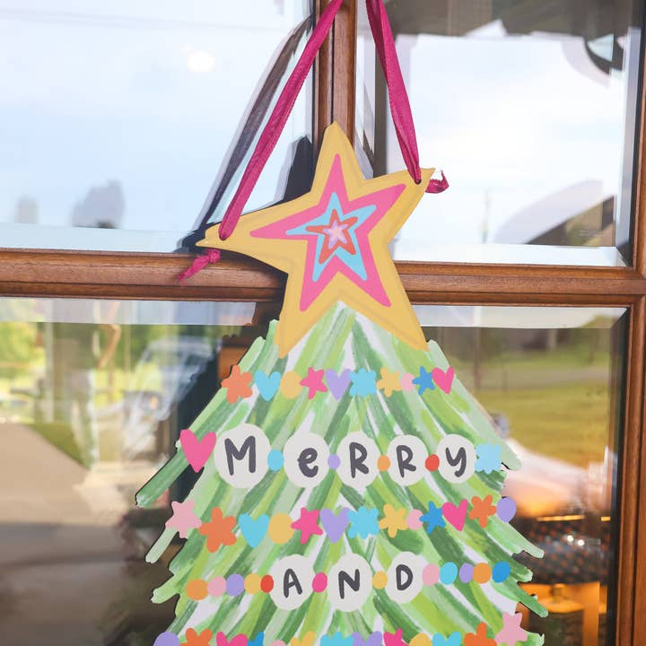 Doodles By Rebekah - Vendita all'ingrosso Decorazione per porta - Albero di Braccialetti dell'Amicizia Allegro e Luminoso Appendino per Porta0