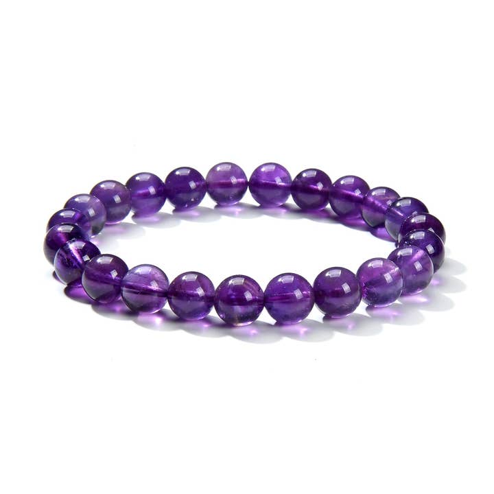 Bracelet améthyste 8 mm pour la vente par My Healing Bracelet