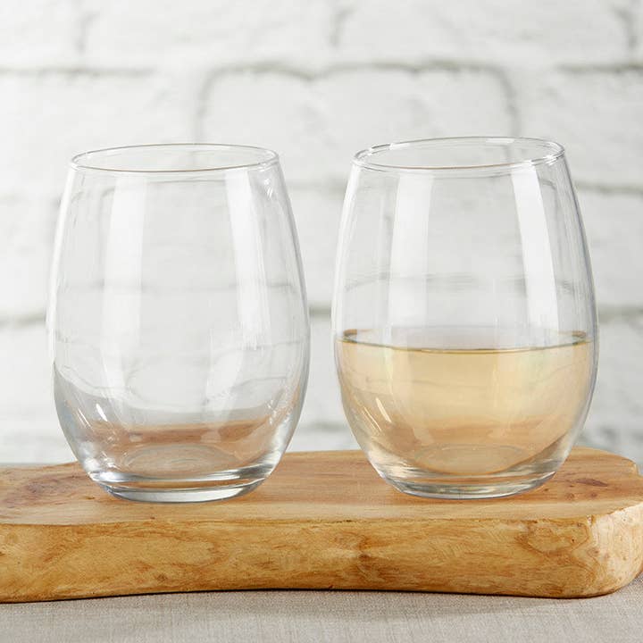 Kate Aspen - Wholesale Wine Glass - 9 oz. Stemless Wine Glass - DIY (Set of 12)