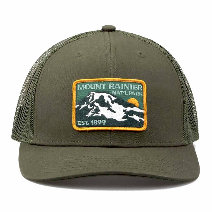 Rainier Watch Supply Co - Wholesale Trucker Hat - Unisex - Mount Rainier National Park Est 1899 Trucker Cap1