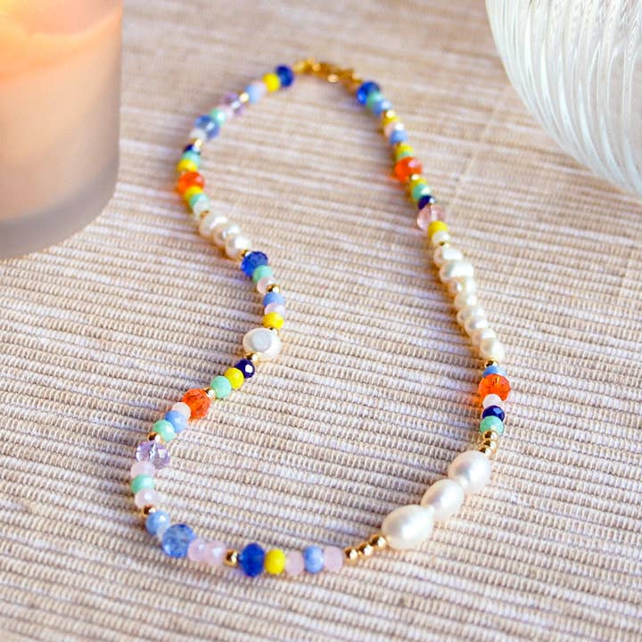 Delikat halskæde med perler for engroshandel hos ADORE