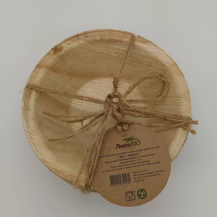 Juego de 10 cuencos redondos de 12 cm de diámetro para venta al por mayor de ARECABIO