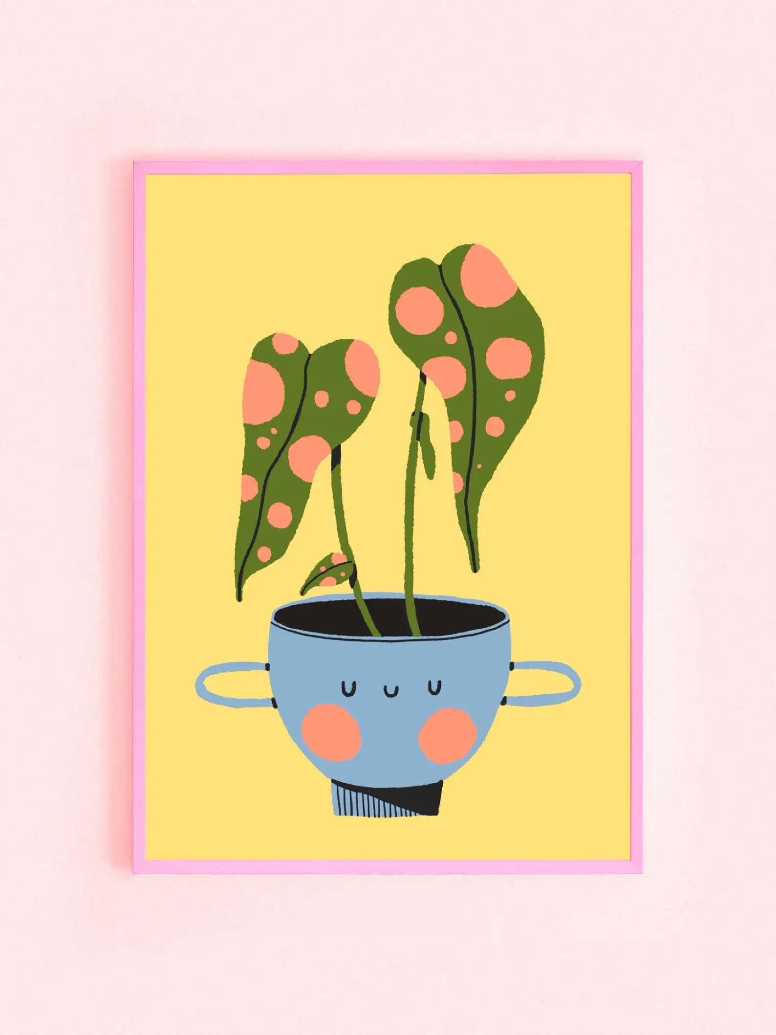 Bloemkolie - Wholesale Art Print - Polkadot plant A5 print / botanical illustration poster0