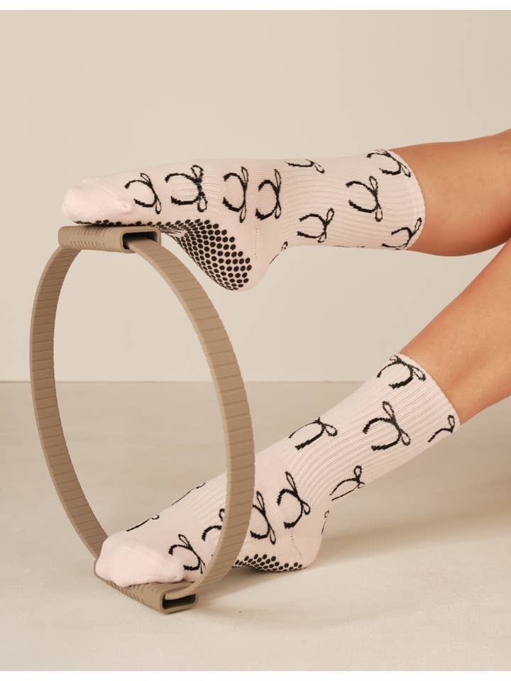 LUCKY HONEY - Vente Chaussettes – femme - La chaussette antidérapante à imprimé tube haut19