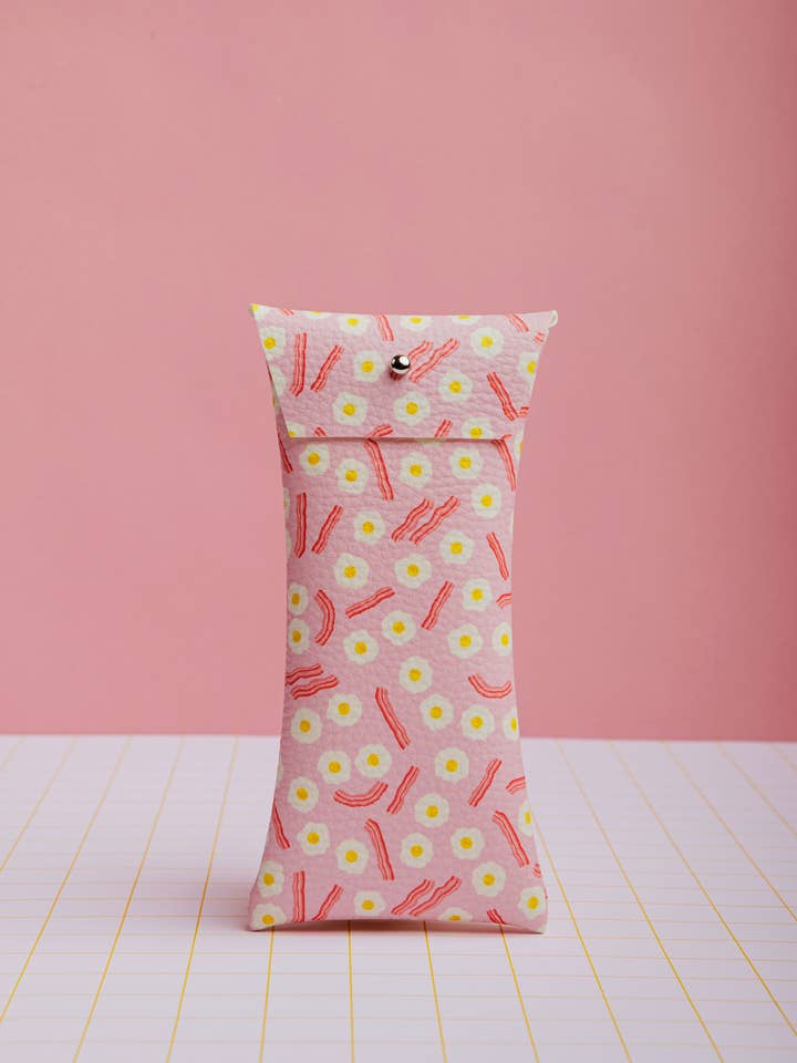 Huevos Bacon Pink Sunglasses & Glasses Case for wholesale by ECKE