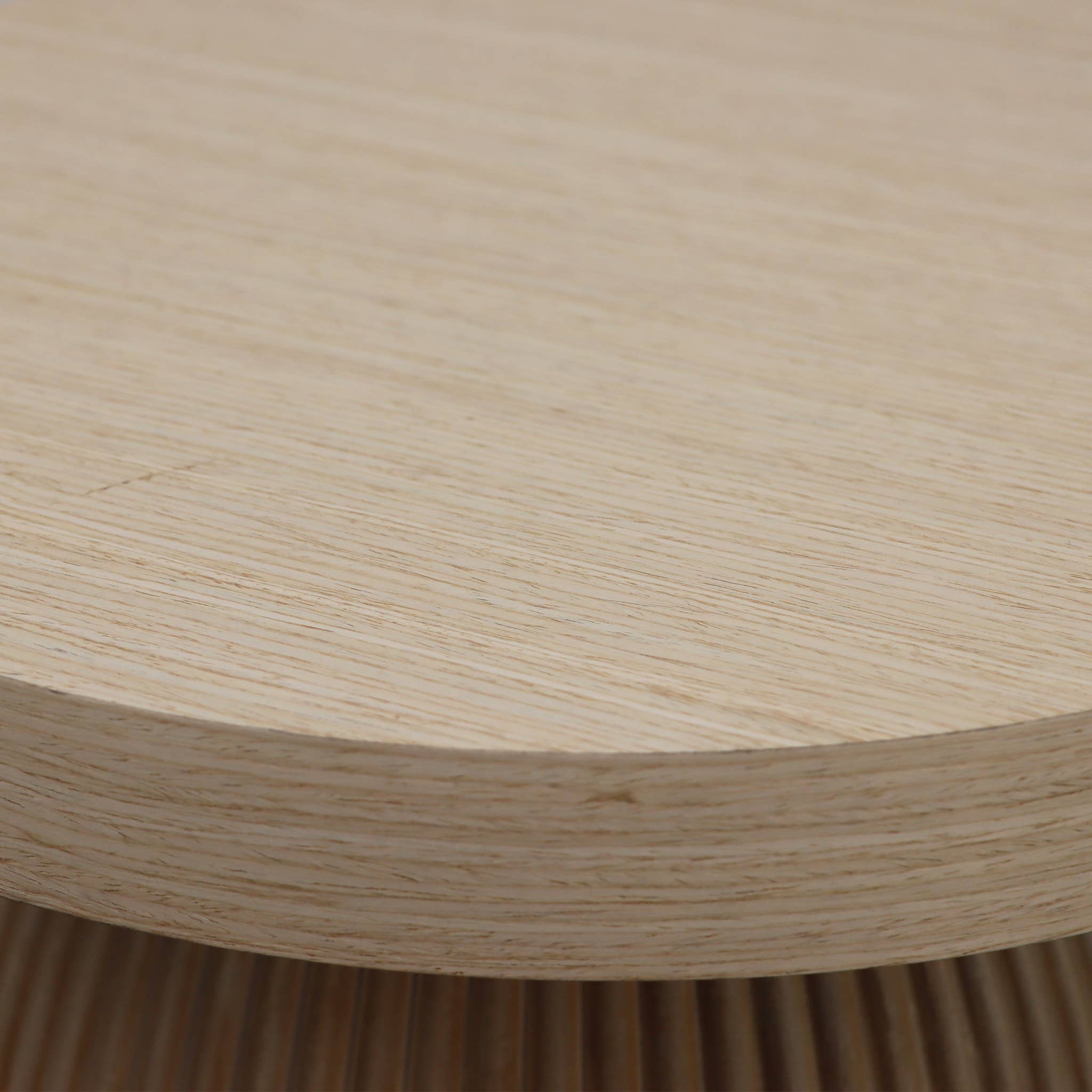 Paris Loft Inc - Wholesale Side Table - Farmhouse Wood Round End Table with Rotund Base4