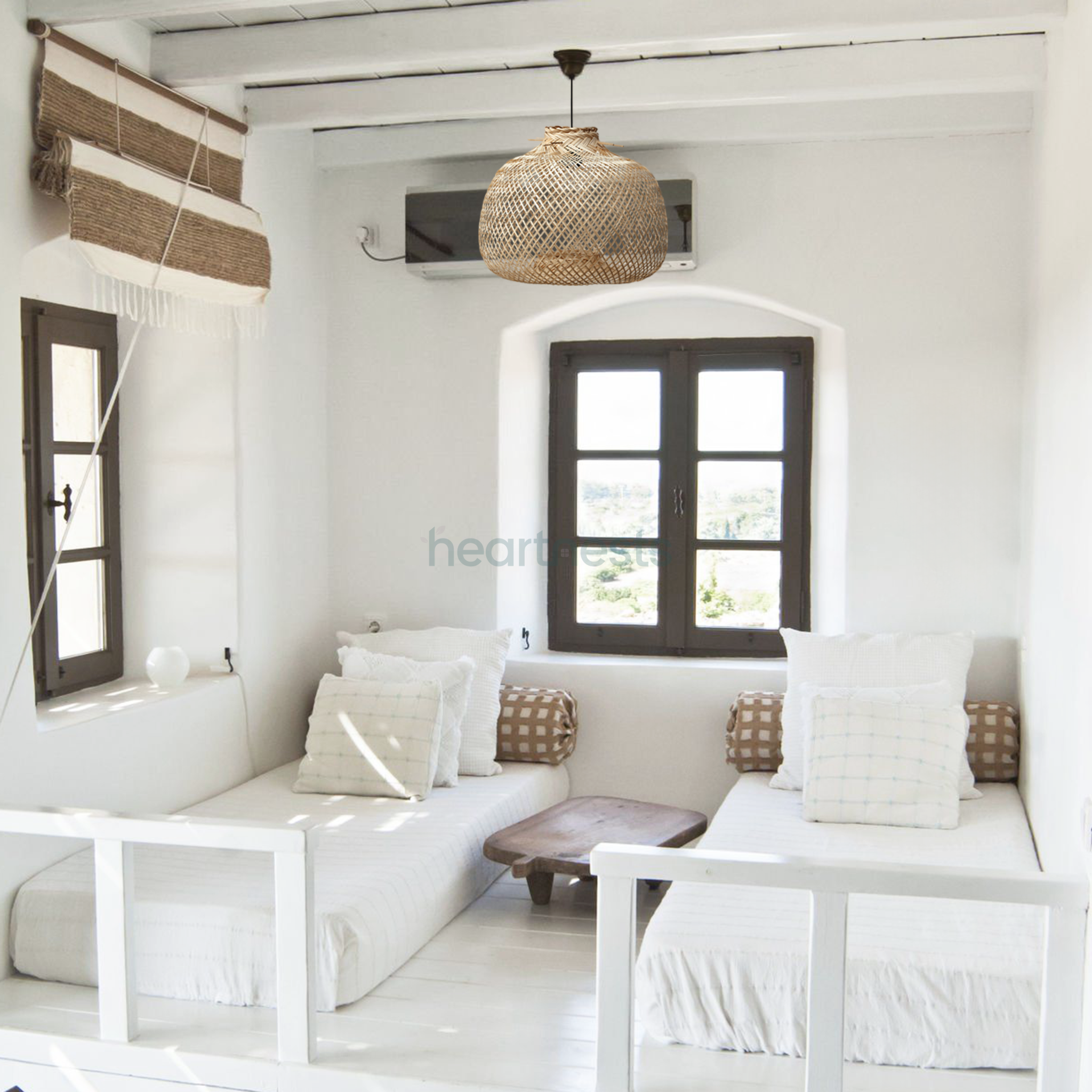 heartnests - Vendita all'ingrosso Lampadario/lampada a sospensione - Lampada a sospensione in bambù Bali per arredamento boho, rustico e costiero8