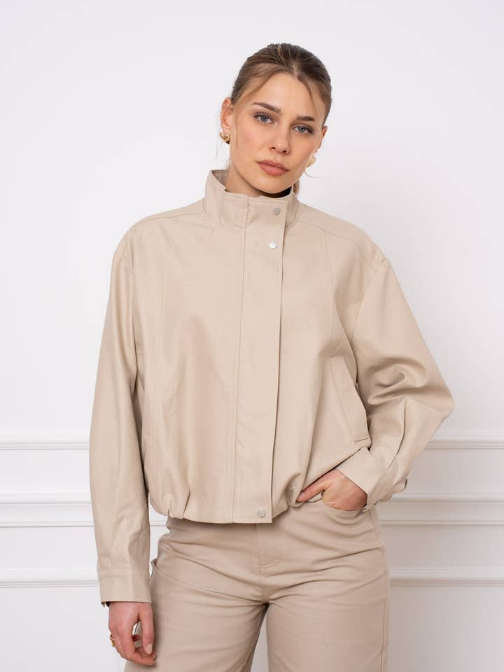 Lyocell katoenen bomberjack voor wholesale door jw.atelier