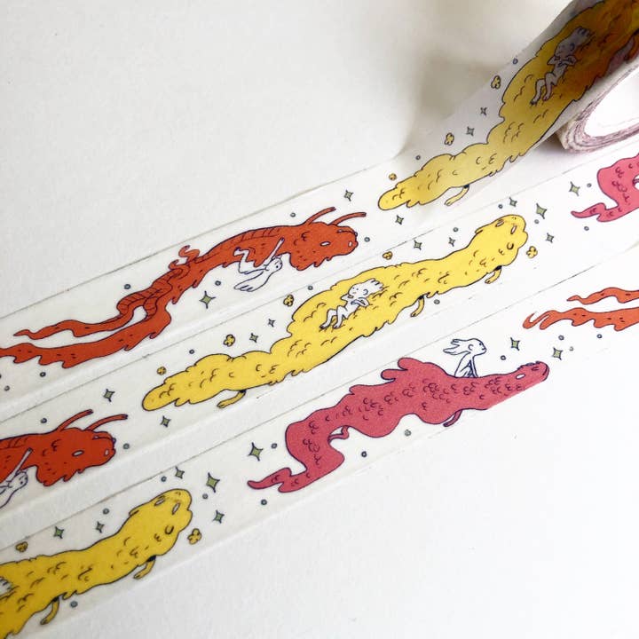 Natalie Andrewson - Vente Rubans adhésifs Washi - Ruban adhésif Washi - Dragon Girl