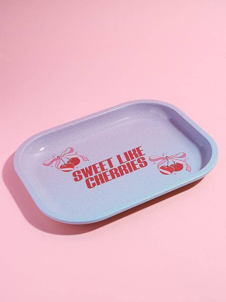 Sweet Like Cherries Rolling Tray for wholesale by Mure and Grand