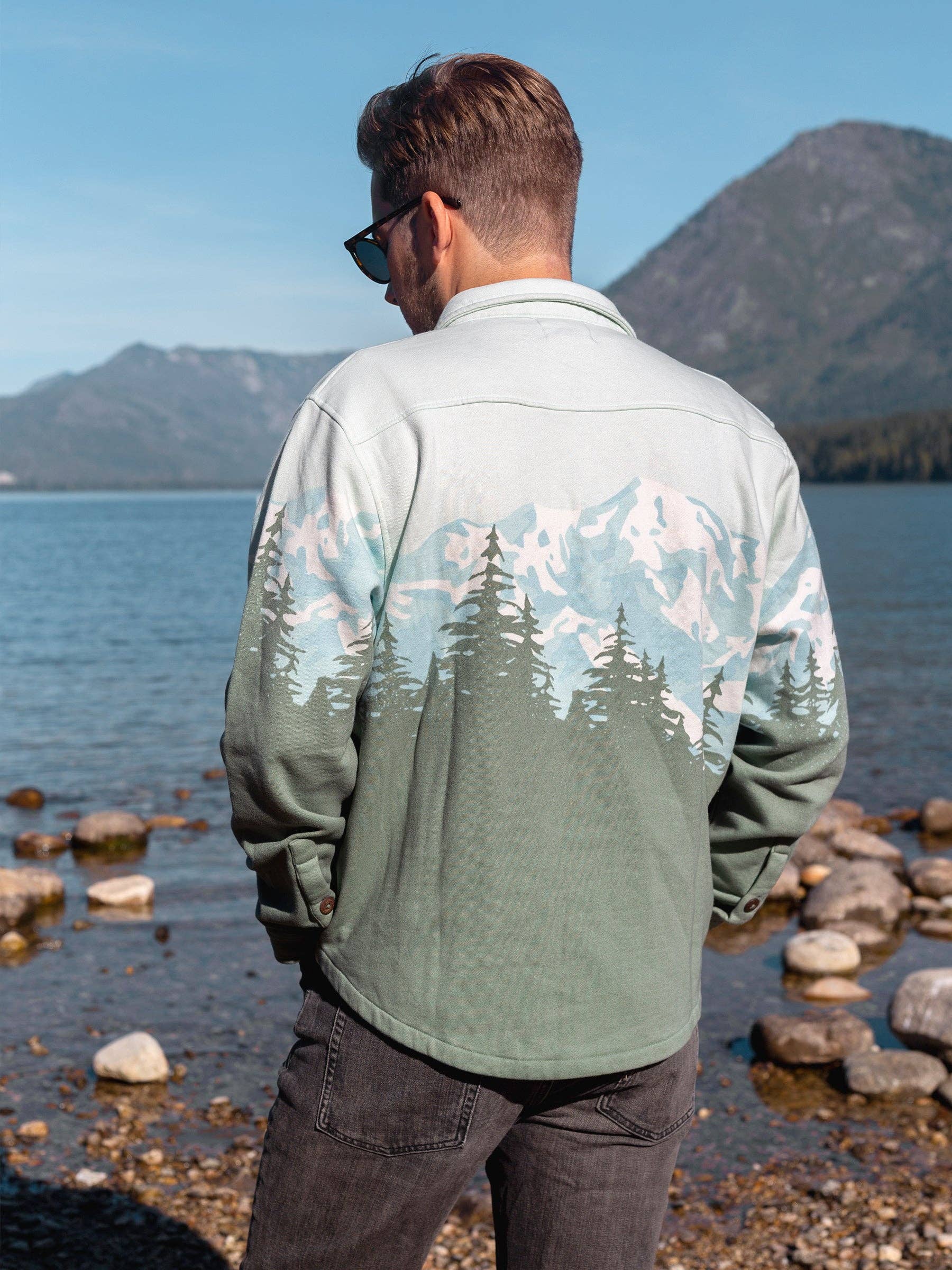 Happy Earth - Vendita all'ingrosso Camicia button down - Unisex - Camicia in pile Cascadia4