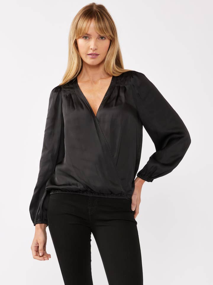 V-Neck Raglan Sleeve Top for wholesale by Lovestitch