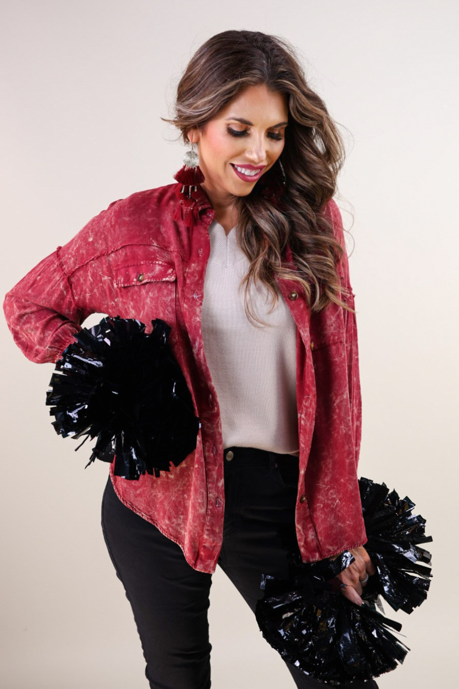 Jess Lea - Wholesale Button Down Shirt - Women's - Dean Button Up Top38