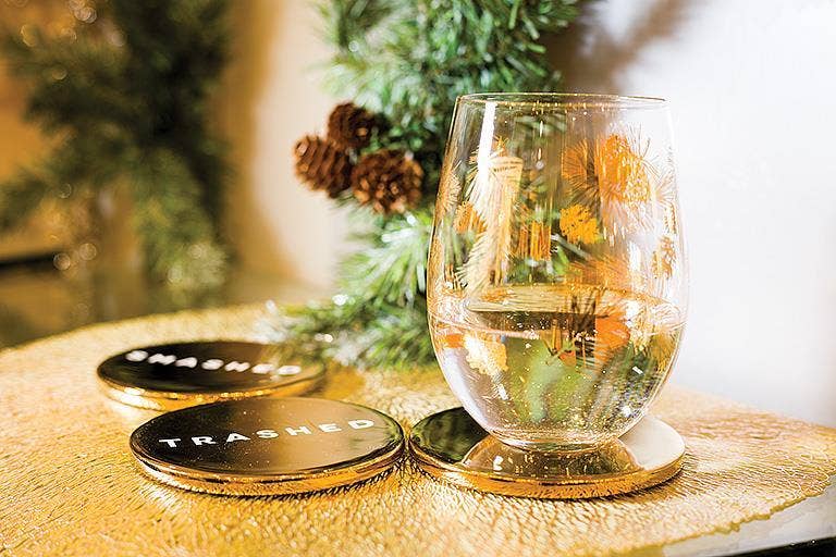 Abbott - Wholesale Coasters - S/4 Drunk Expressions Coasters-4"D2