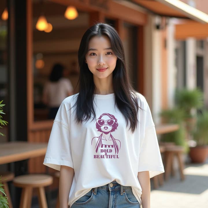 Bold & Beautiful – Statement Fashion Tee for wholesale by GoboxPrintCo