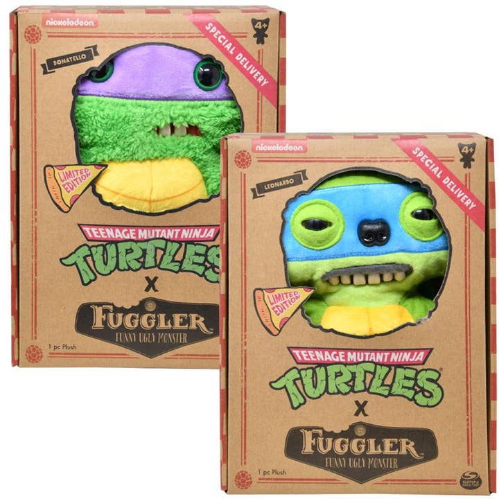Zuru Fuggler TMNT Plüsch im Karton Don & Leo 2 Sorten. für den Großhandel von Deluxe Import Trading