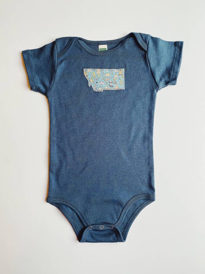 Montana Baby Bodysuit - Camp for wholesale by Vermont Tribe