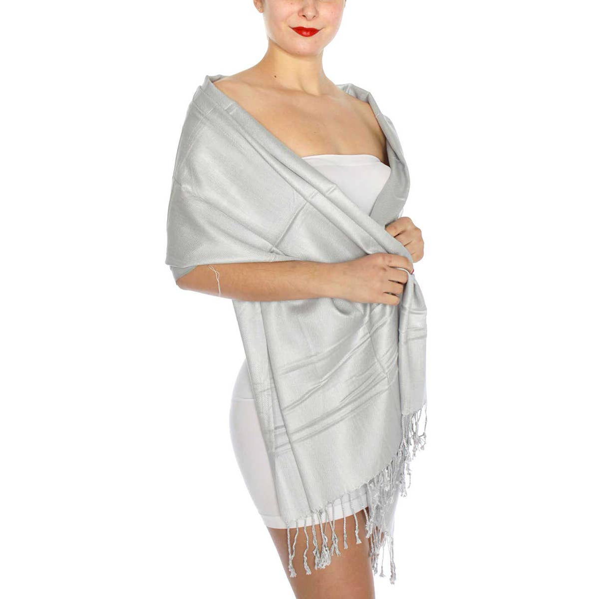 SERENITA - Wholesale Scarf - Women's - Cashmere feel wedding solid pashmina shawl wrap scarf15