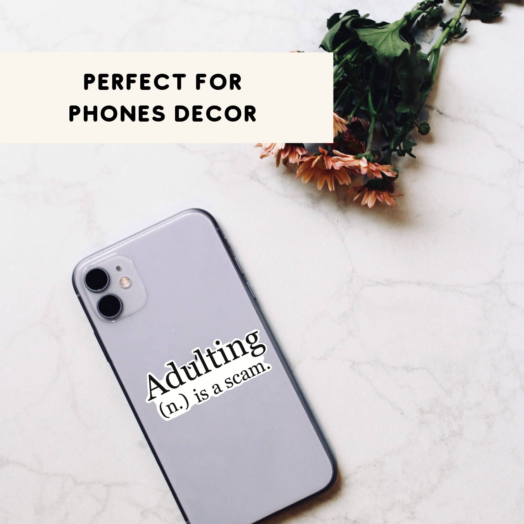 Syera Love & Co. - Wholesale Sticker - Adulting Is A Scam Funny Trendy Vinyl Die-Cut Stickers7