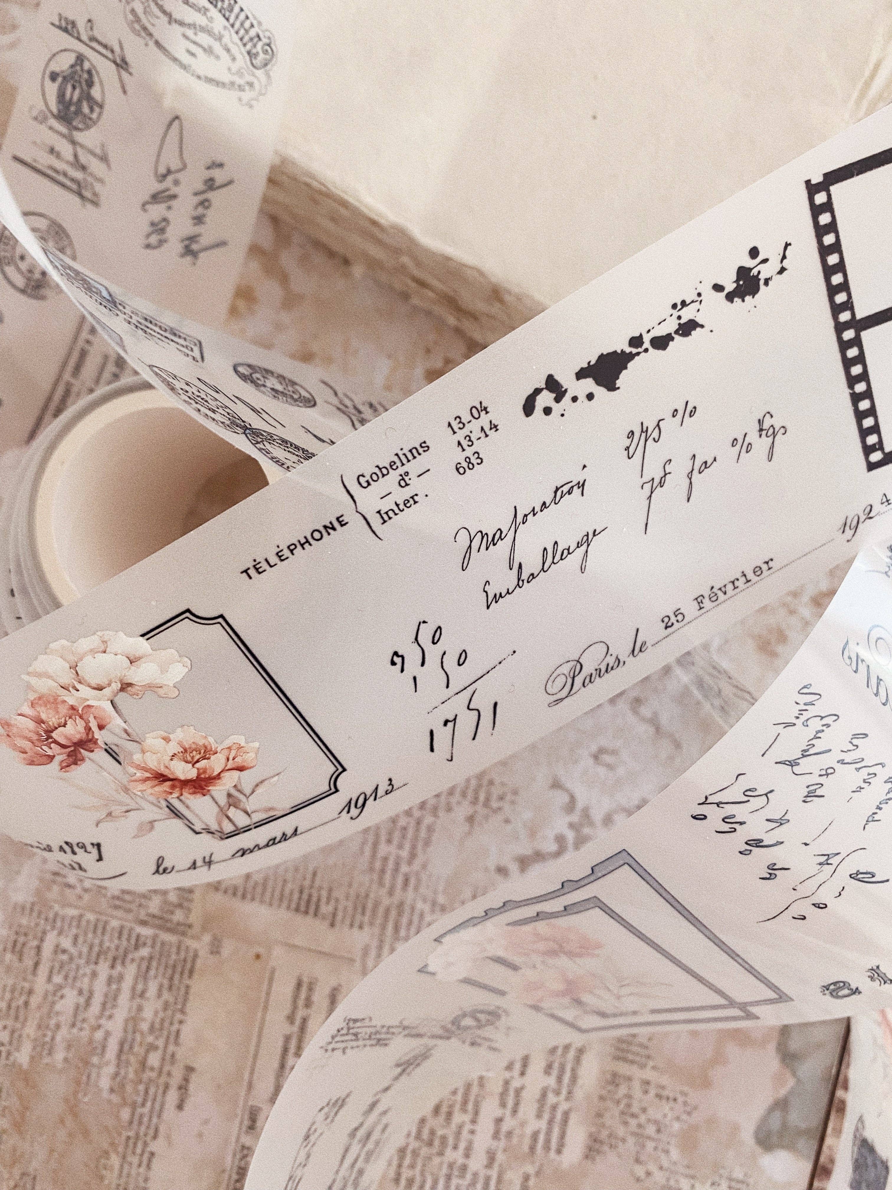 Chapteries - Wholesale Washi Tape - PET tape - Vintage peony18