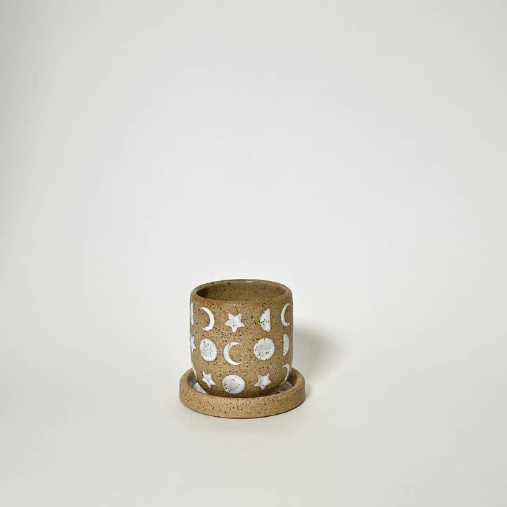 Annie’s Potteries - Venta al por mayor Macetas - Maceta Celestial con Plato de Drenaje