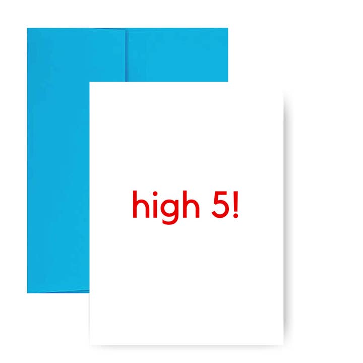 High 5 Greeting Card for wholesale by STUDIO LEMONADE