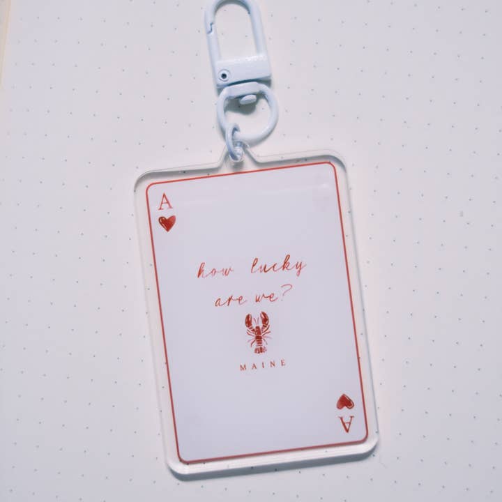 Scribbles and Doodlez - Wholesale Keychain - Unisex - lucky hand | maine lobster acrylic keychain1