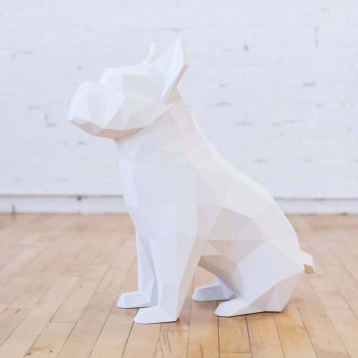 Abstract Home Art - Wholesale Decorative Tabletop Object - Max - French Bulldog - W / Home Décor, Storage Bin, Trashcan3