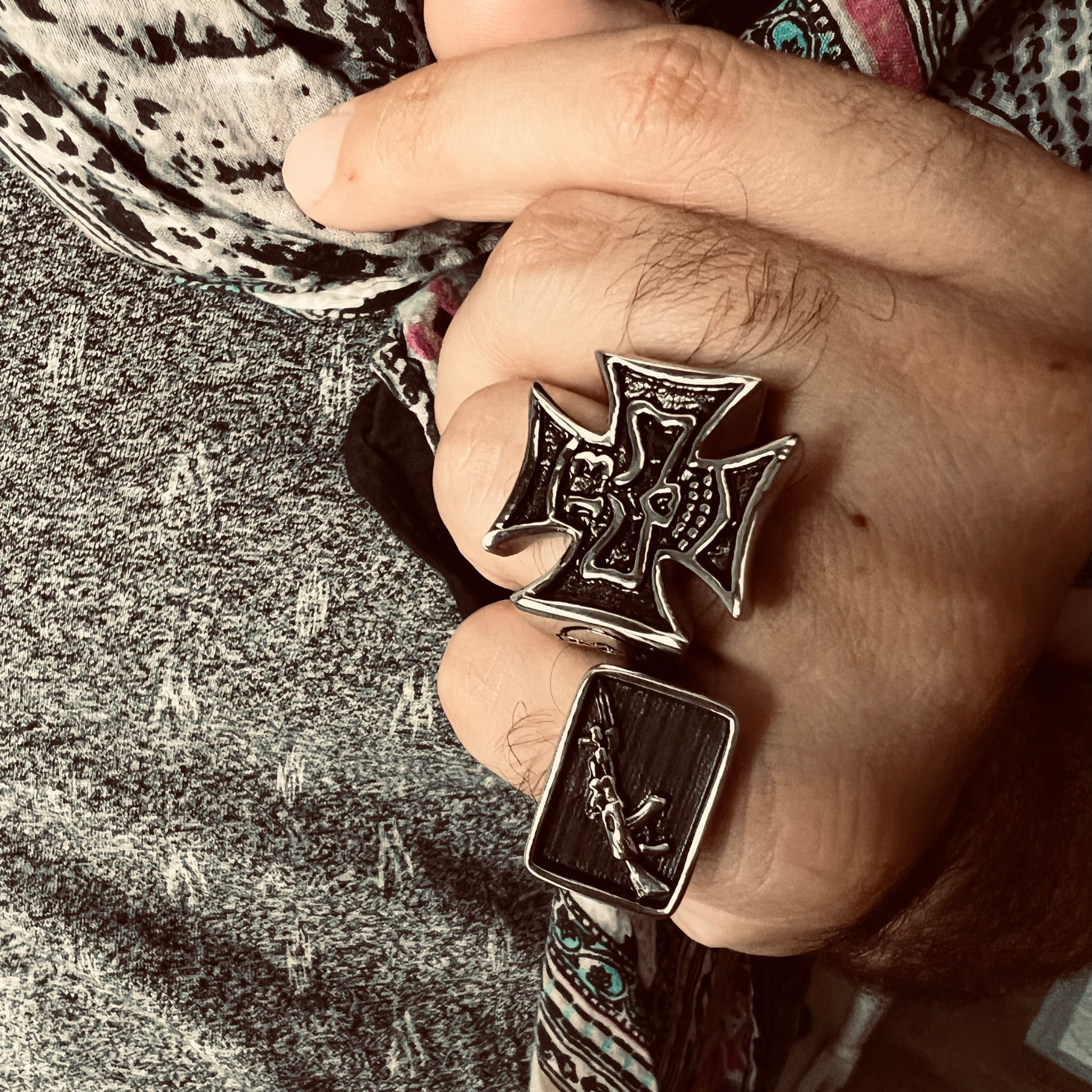 WJW - Wholesale Signet Ring - Stainless Steel AK-47 Gun Signet Ring2