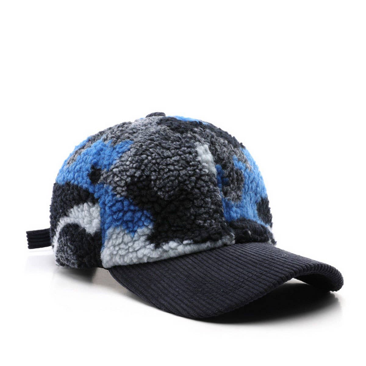 ACCITY - Wholesale Baseball Cap - Unisex - Winter Colorblock Fleece Camo Baseball Cap_CWAH21714