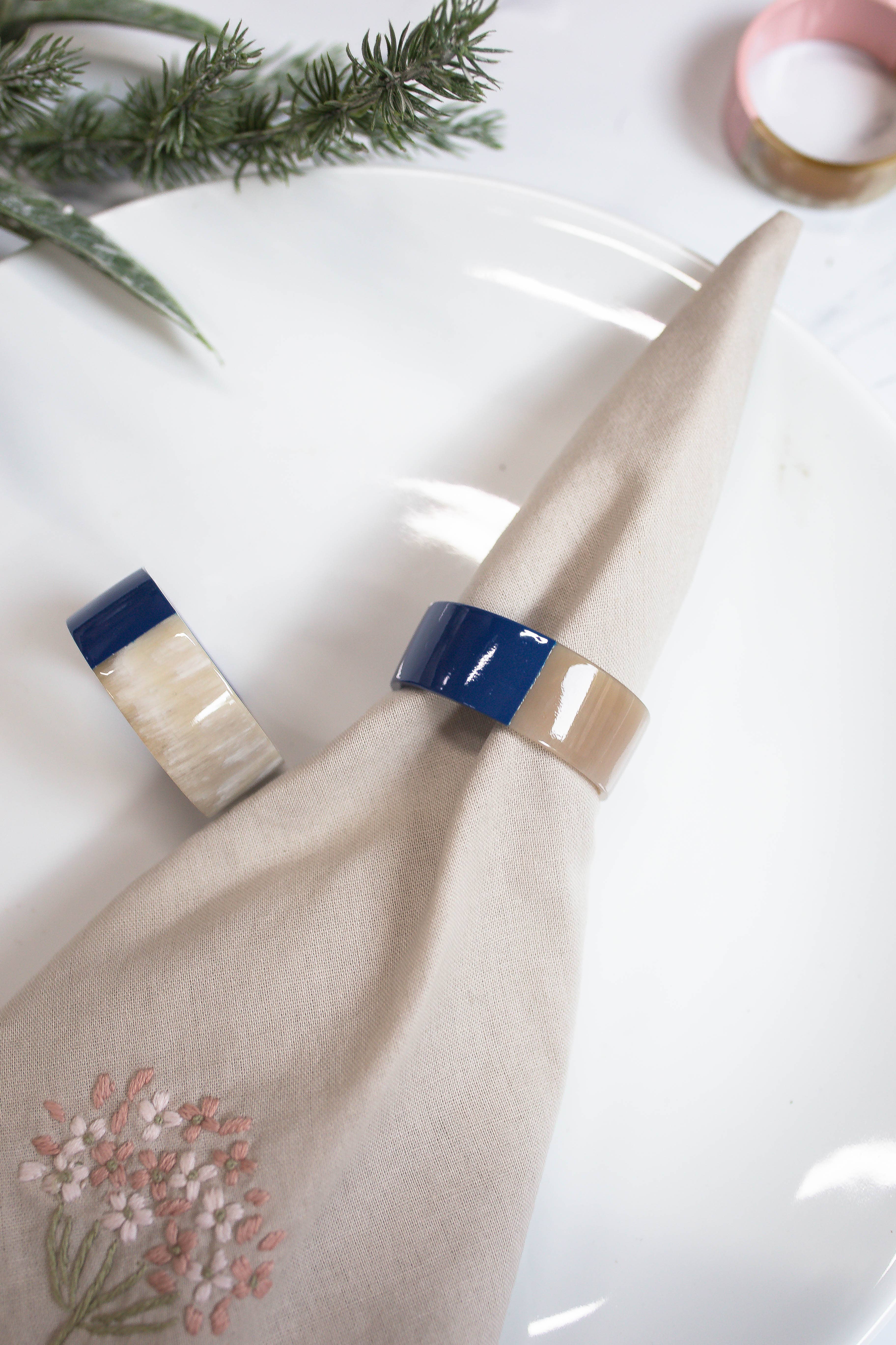 Tonkin Handicraft - Wholesale Napkin Ring - Lacquer  Buffalo Horn Napkin Ring S10