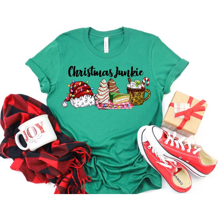 Christmas Junkie Shirt - Christmas Shirt for wholesale by The Shirt Company