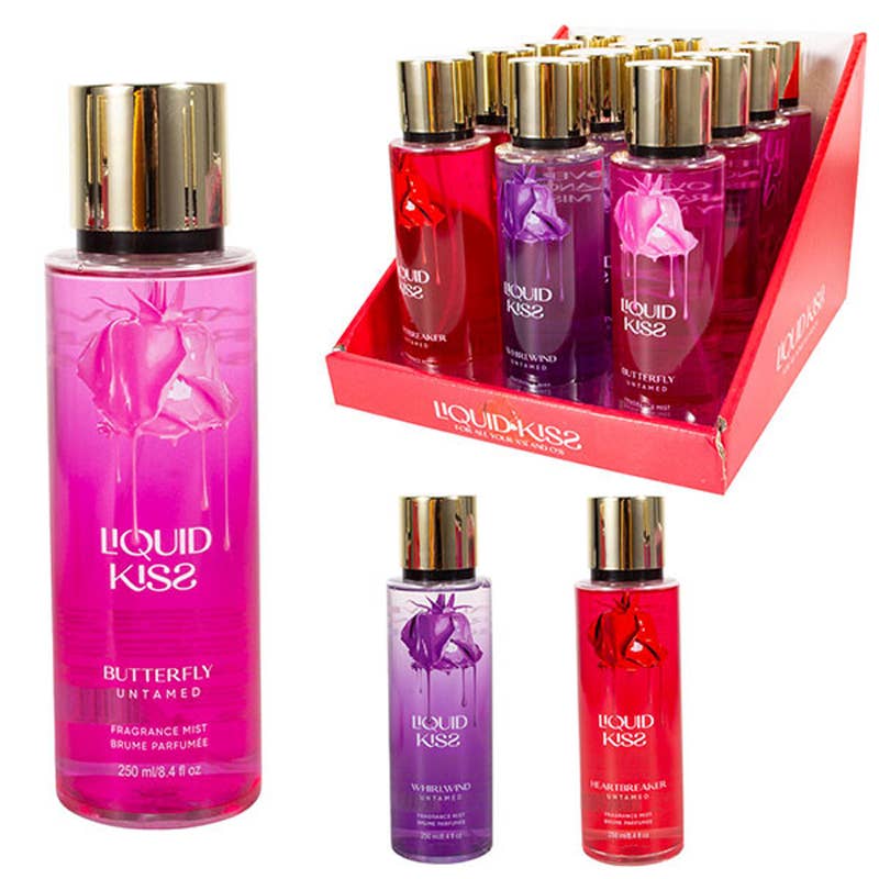 Deluxe Import Trading – wholesale Perfume/eau de toilette – LIQUID KISS Women's Body Spray 8.4oz Display #10