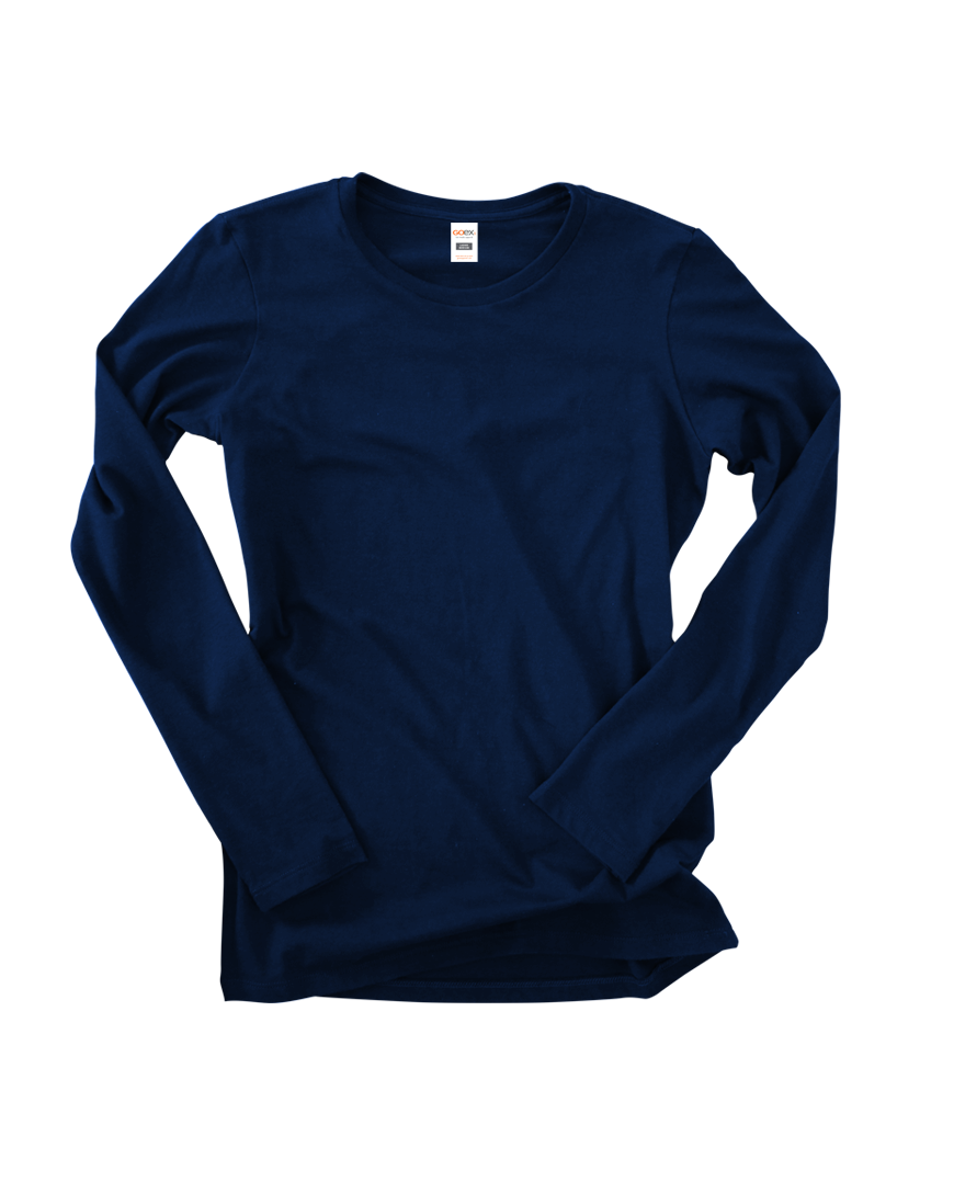 GOEX Apparel - Wholesale T-Shirt - Women's - Ladies Premium Cotton Long Sleeve Tee3