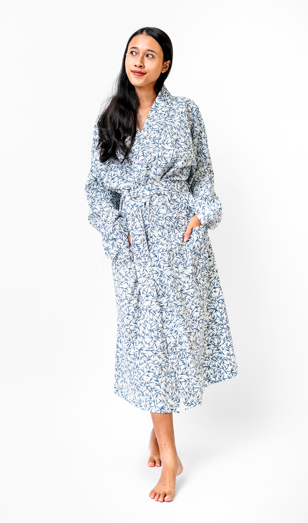 Balizen Direct from Bali - Wholesale Robe - Women's - SALE | Kimono Robe Cotton | Bamboo Indigo1