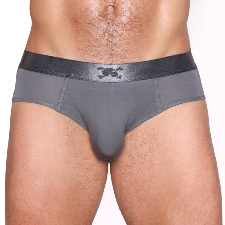 Lift Brief Grey for wholesale by Skull & Bones