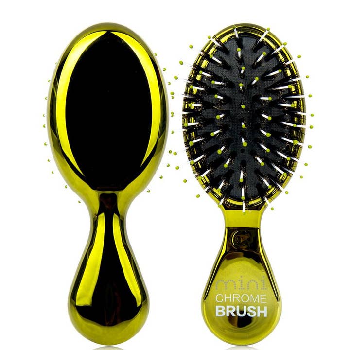 Tiri Pro - Wholesale Hair Brush/Comb - Mini Boar Bristle "Purse Perfect" Hair Brush - Green