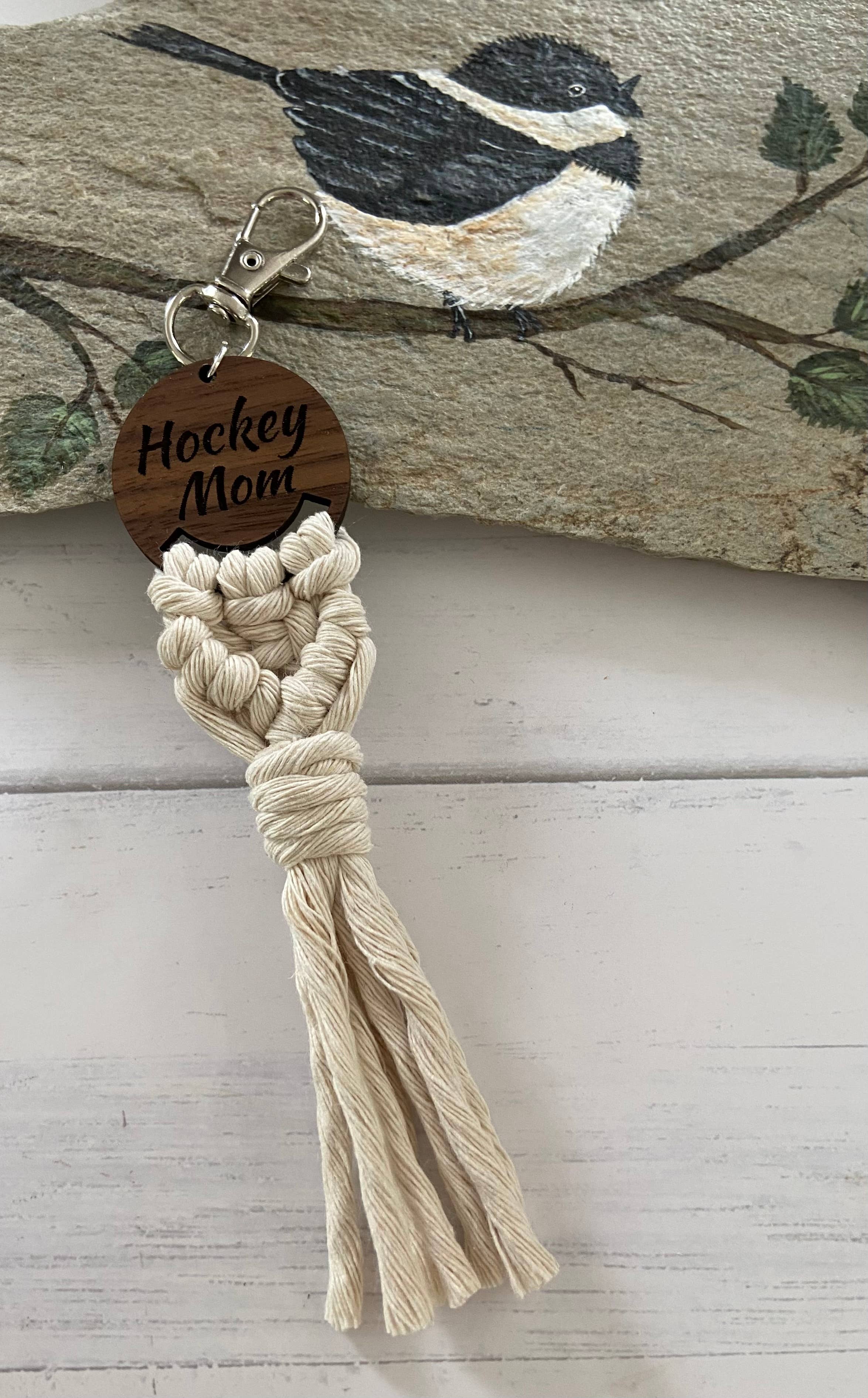 Chickadee Creations - Wholesale Keychain - Women's - Boho Macrame key chain keychain … hockey mom0