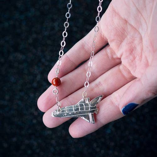 Bang-Up Betty - Wholesale Pendant/Charm Necklace - Space Shuttle Necklace
