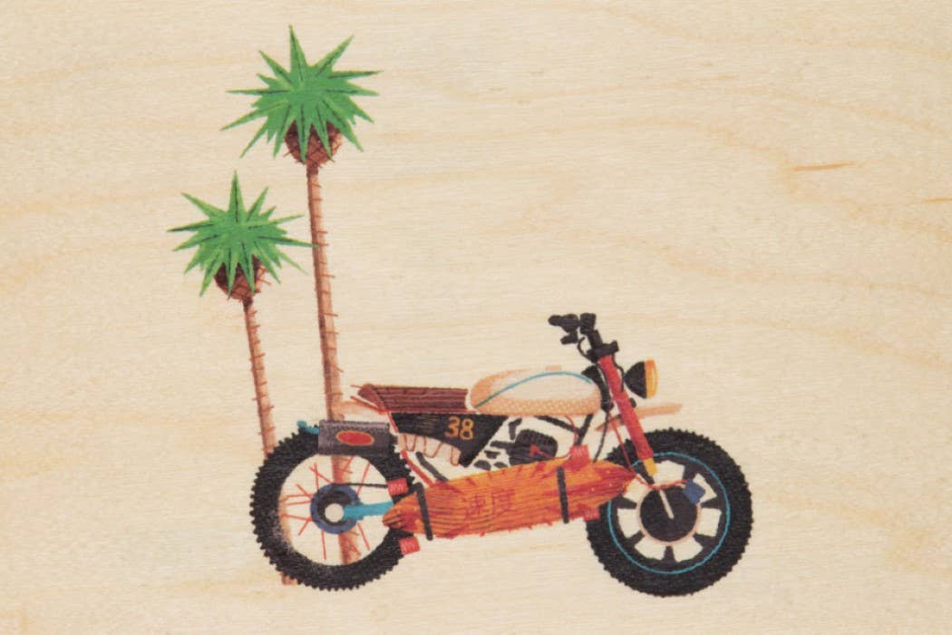 Woodhi - Wholesale Postcard - Wood Postcard Travel Moto0