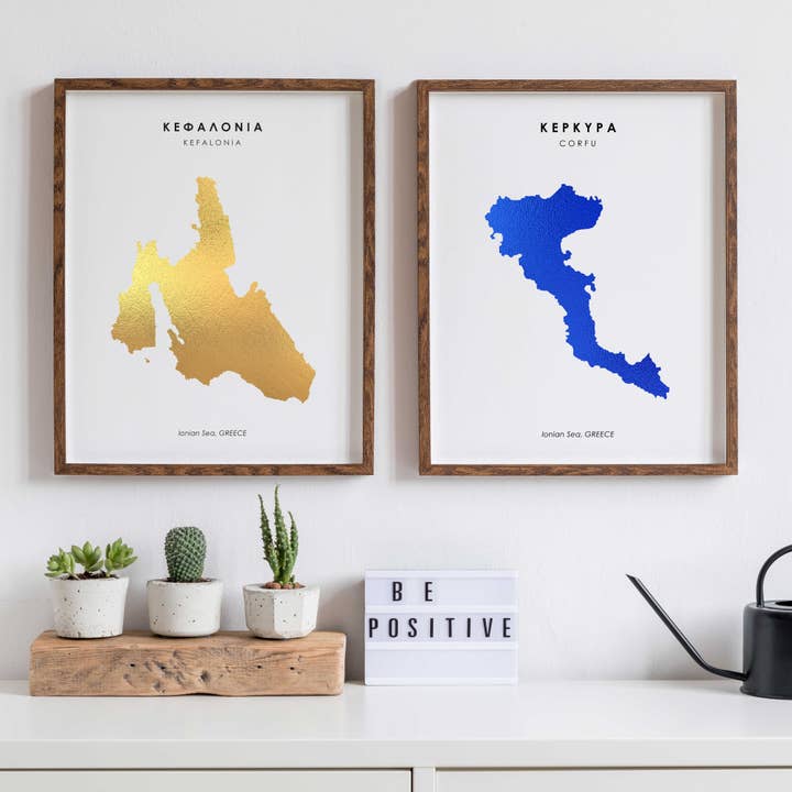 The Artisan Gift Co. - Wholesale Art print - CUSTOM Map Art Hand Foiled Print7