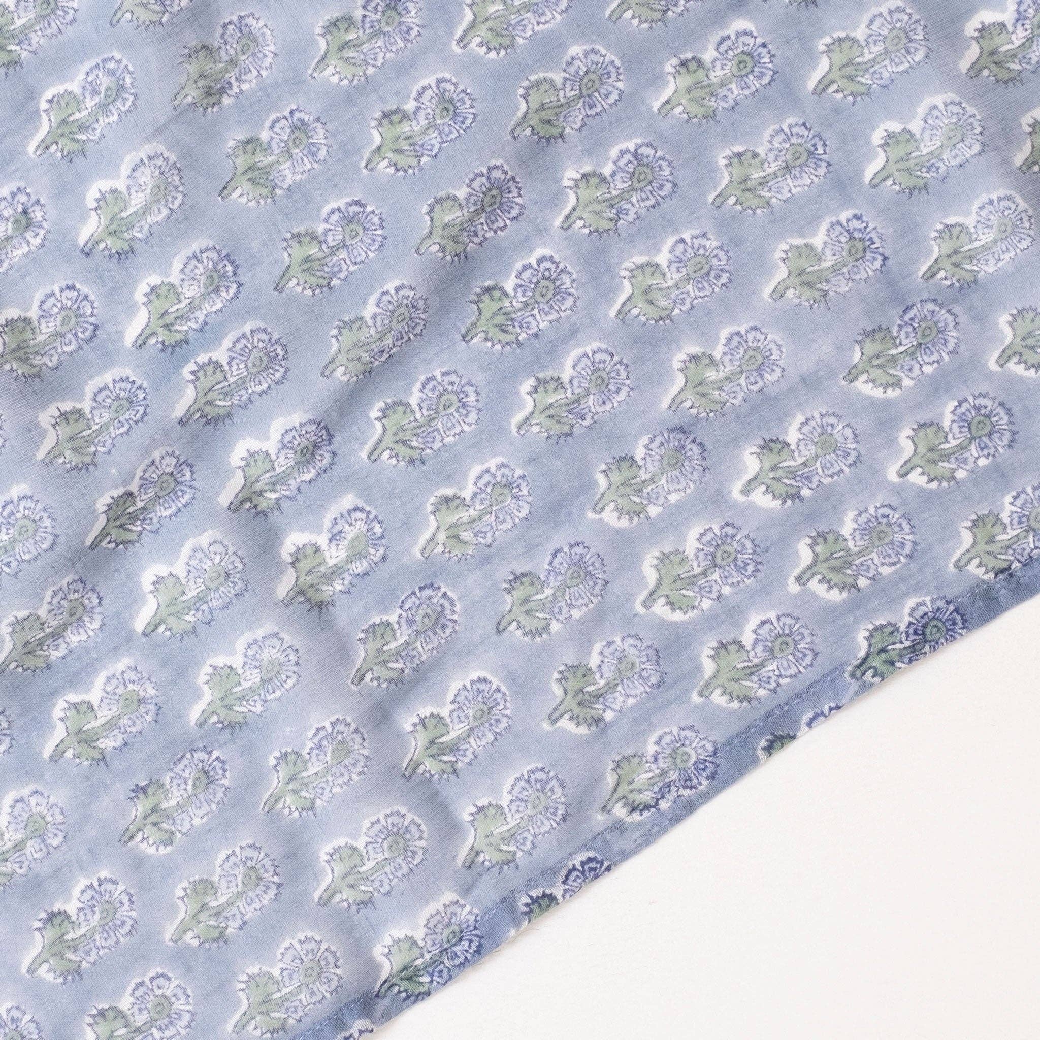 Graymarket Design - Vendita all'ingrosso Sciarpa - Donna - Sciarpa Malin Blu a Blocchi Stampati1